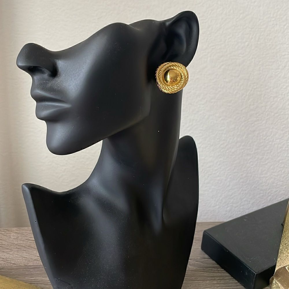 Vintage style round earrings N194 - Picture 5 of 5